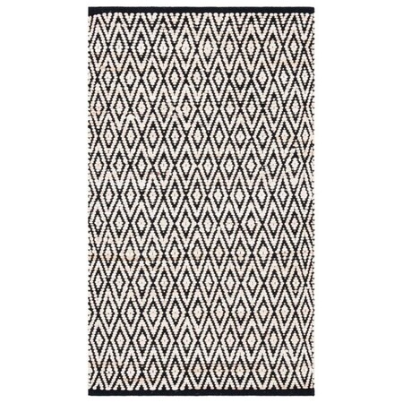 Safavieh 5 x 8 ft. Montauk Contemporary Rectangle Rug, Beige & Black MTK621B-5